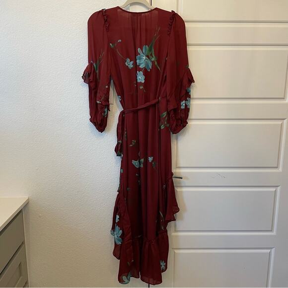 Joie Anawrette Floral Ruffle Wrap Dress - Picture 4 of 6